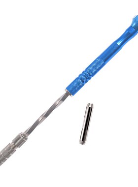 0.5-3.0mm蓝色半自动手捻钻手动打孔器套装工具模型文玩打孔钻头
