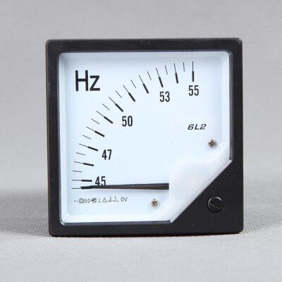 6L2HZ频率表指针式45-55频率45-65频率 电压220v 380v转速表
