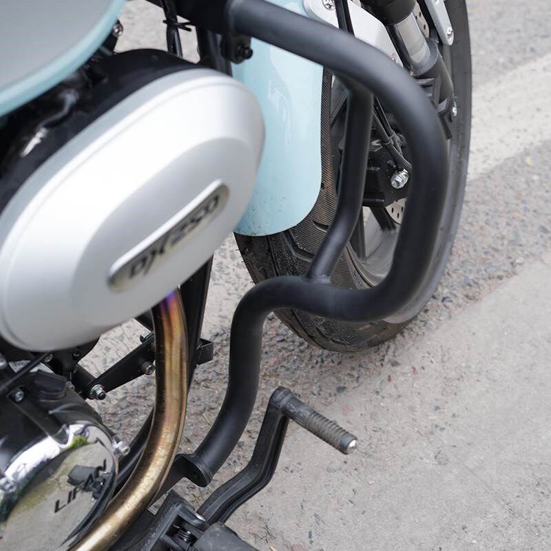 适用于爵士捷DX250改装件配件护杠边包折叠靠背保险W杠摩托车复古