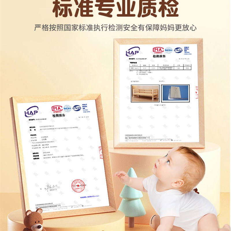 全实木儿b童拼接大床加宽床大人可睡神器婴儿小床飘窗床侧边床边