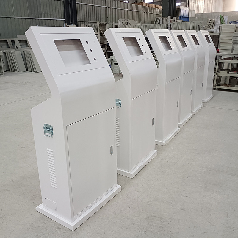 琴式控制台配电箱 触控屏幕控制柜机械配套斜面操控台plc电气控制