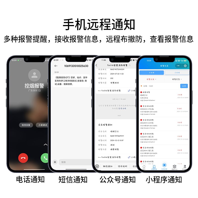 控烟卫士吸烟报警器烟雾语音抽烟检测仪卫生间电梯香烟烟雾探测器