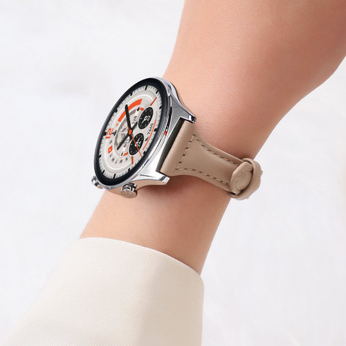 适用荣耀手表5Ultra皮质针扣小蛮腰荣耀ES/GS4/GS3i表带可调节新款皮质荣耀watch4pro舒适ns风手表替换腕带