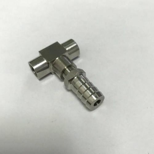 不锈钢内螺纹三通宝塔接头 G1/8-6-8-10-12mm M10x1-6-8-10mm