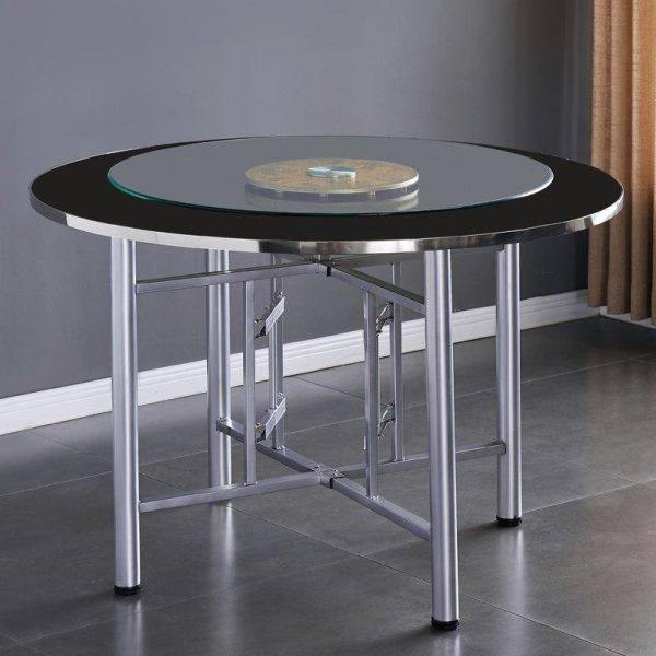 简易大圆餐桌面板圆形折叠圆桌家用10人吃饭店经济型大饭桌园餐桌,商业/办公家具,食堂餐桌椅,淘宝优惠券,粉丝福利购,淘宝优惠卷