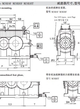 M3RVHF50减速机M3RVHF60齿轮箱M3RVHF70减速器M3RVHF80-M3RVHF90