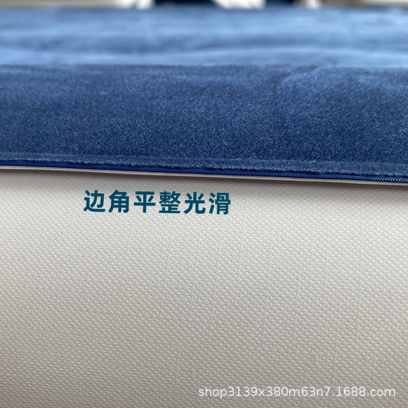 厂家现货 双人单人植绒充气床 内置自动充气泵户外高床 波浪拉袋