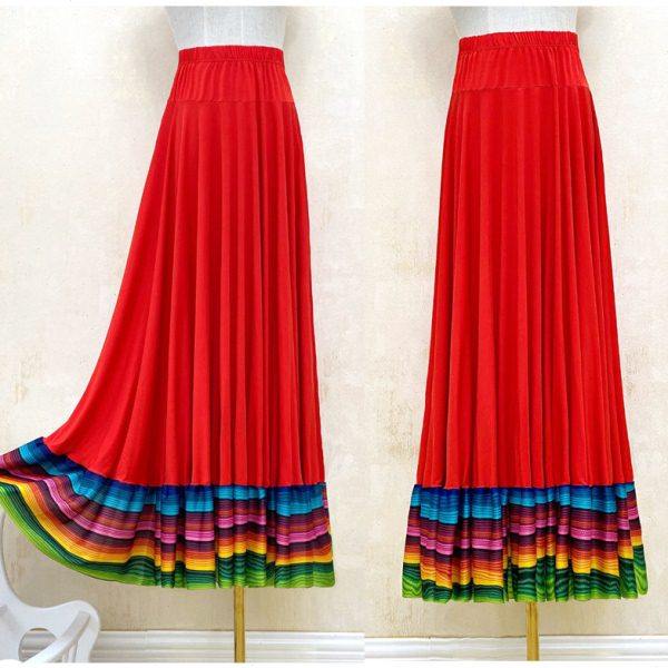 6米大摆裙半身长款跳舞裙新款春夏裙藏族舞蹈服民族新疆舞广场舞,运动/瑜伽/健身/球迷用品,广场舞半身裙,淘宝优惠券,粉丝福利购,淘宝优惠卷