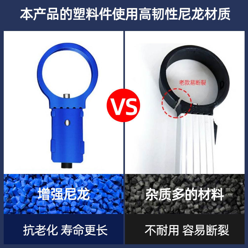 加厚蓝色伸缩梯子铝合金家用梯子便携竹节梯阁楼梯工程折叠步梯子