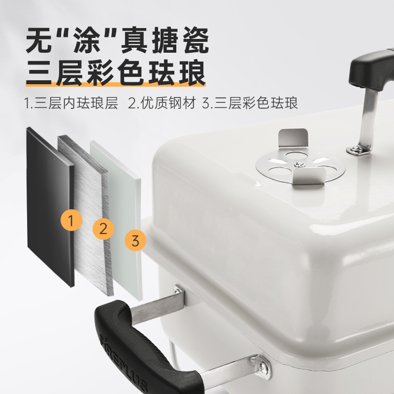 燃客折叠便d携烧烤炉家用加厚无烟碳烤烧烤架户外露营木炭烤肉炉