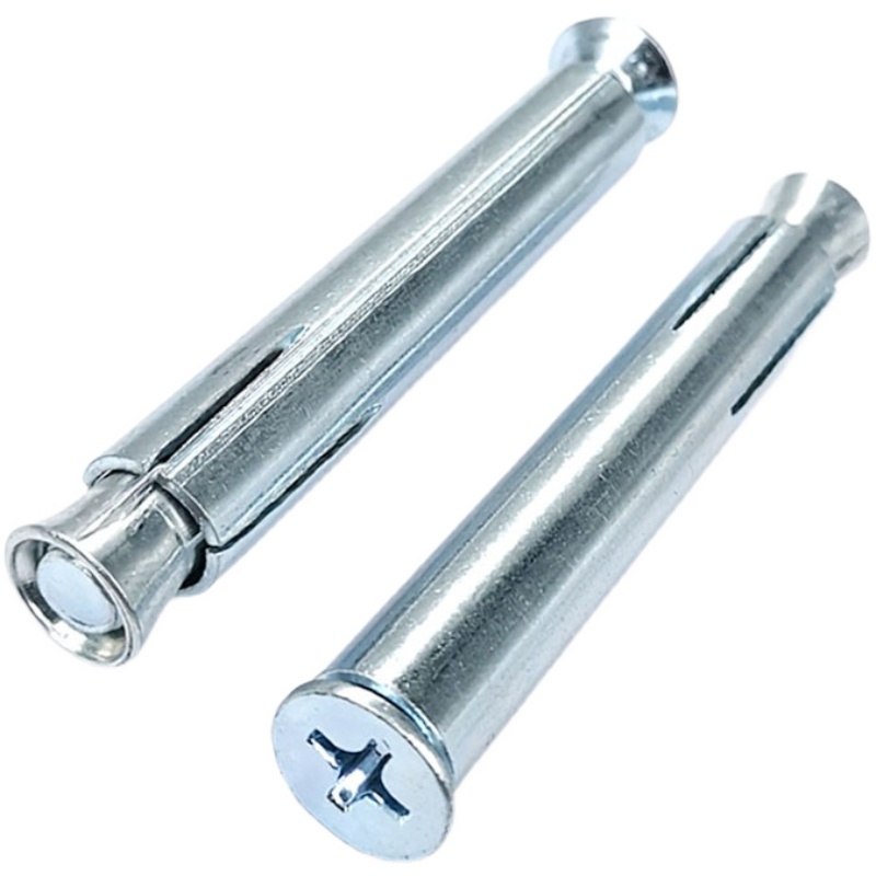 镀锌内膨胀螺丝加长平头 沉头铁膨胀十字胀管门窗专用涨管MY6M8M1