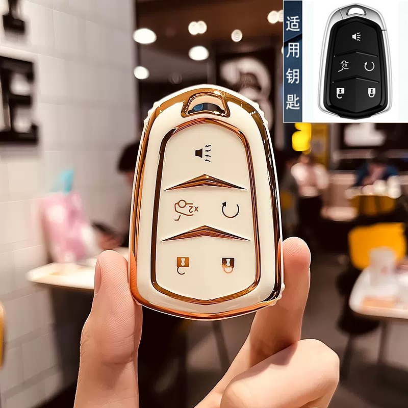 适用新凯迪拉克CT5钥匙套23款XT4XT6 DLYRIQ锐歌CT4扣车XT5包CT6