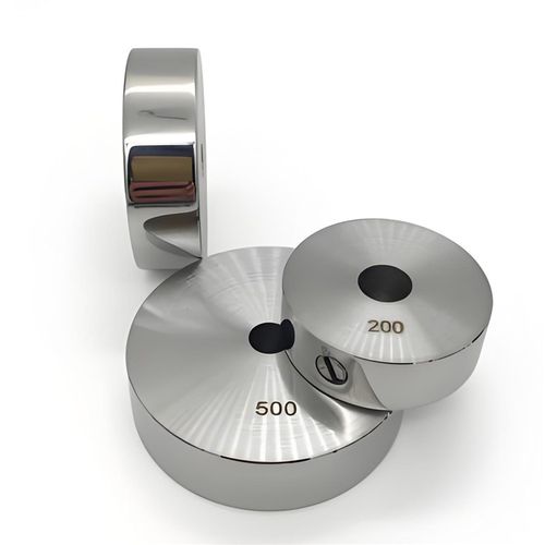 茂宏圆孔砝码eM1圆形带孔1KG校准码钻孔配重法码5kg圆饼20公斤包