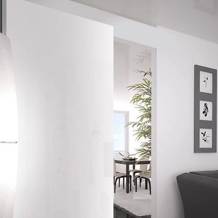 固特幽灵门隐形轨道双向缓冲推拉平移门吊滑吊轮门宽0.8-1.5米