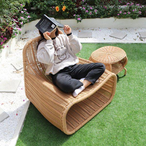 阳台藤编沙发北欧室外庭院家具酒店名宿样板房休闲单人户外沙发,住宅家具,户外沙发,淘宝优惠券,粉丝福利购,淘宝优惠卷