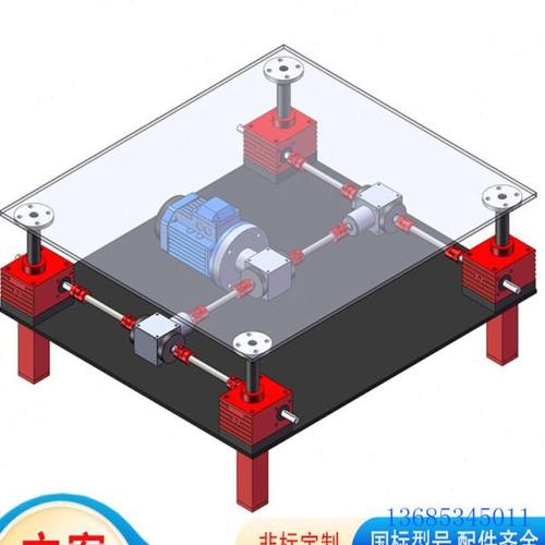 SJA螺旋丝杆升降机 蜗轮蜗杆推杆升降小型手摇电动滚珠丝杆升降台