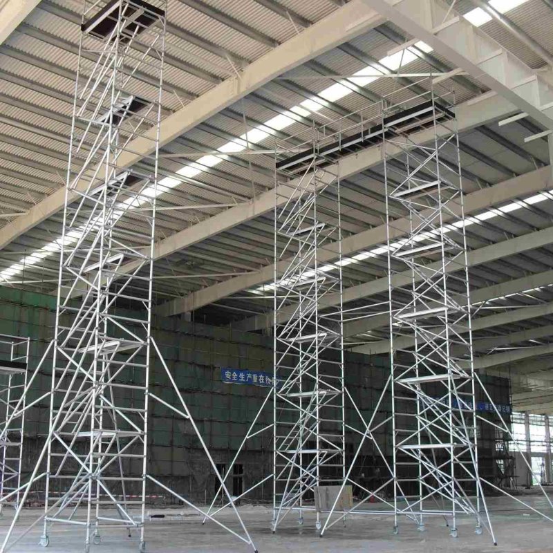 源头工厂  脚手架2m 铝合金移动式搭架安全耐用稳固灵活