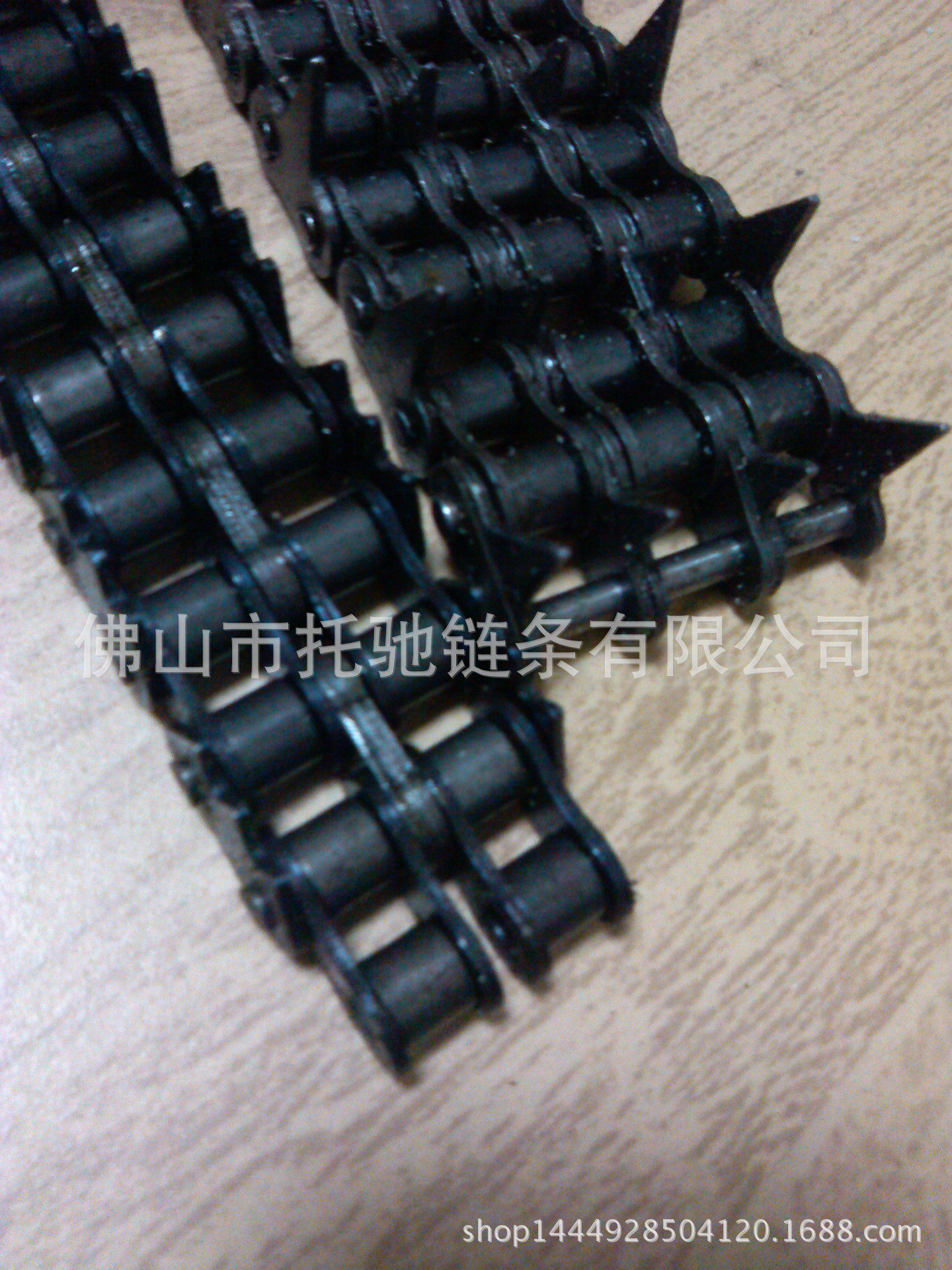 尖齿链条厂家直供08B双排多齿链传动短节链板牙膏机滚子链板条