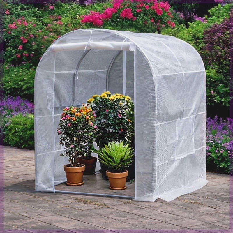 镀锌管暖房花架大棚o温室花房种蔬菜多肉养鸡鸭大蓬阳台户外泥地