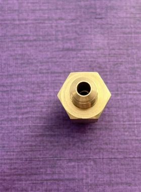 双外丝接头 异径大小头 M11x1.25球头 转NPT1/4 平头 铜加钢组合