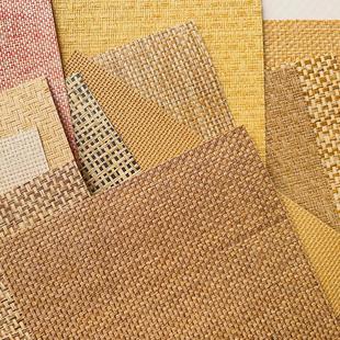 天然植物墙纸麻线草编壁纸工程工装 东南亚 吊顶电视背景墙纸新中式