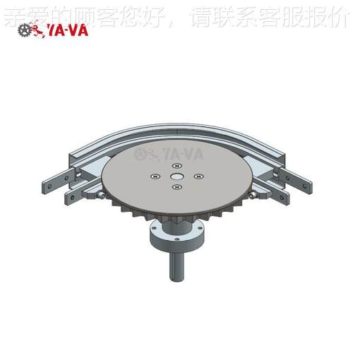 180°平回轮转驱动装置 厂家生产 柔性链尾部轮YMEW90R1装置 弯水