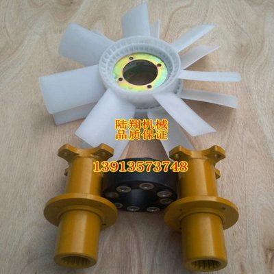柳工20吨压路机大轮震动连接轴风扇叶中间花键套甩块驱动轴胶块