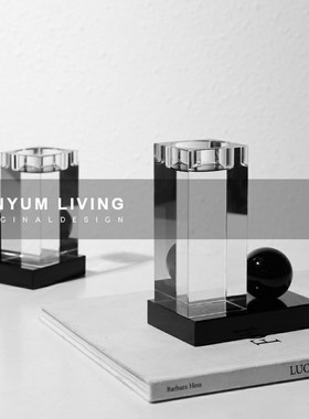 现代轻奢书房书桌面水晶几何书档摆件样板房柜书架V书立装饰品摆