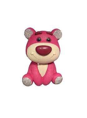 卡通可爱镶钻草莓熊零钱罐v网红款家居卧室桌面装饰品摆件精致礼