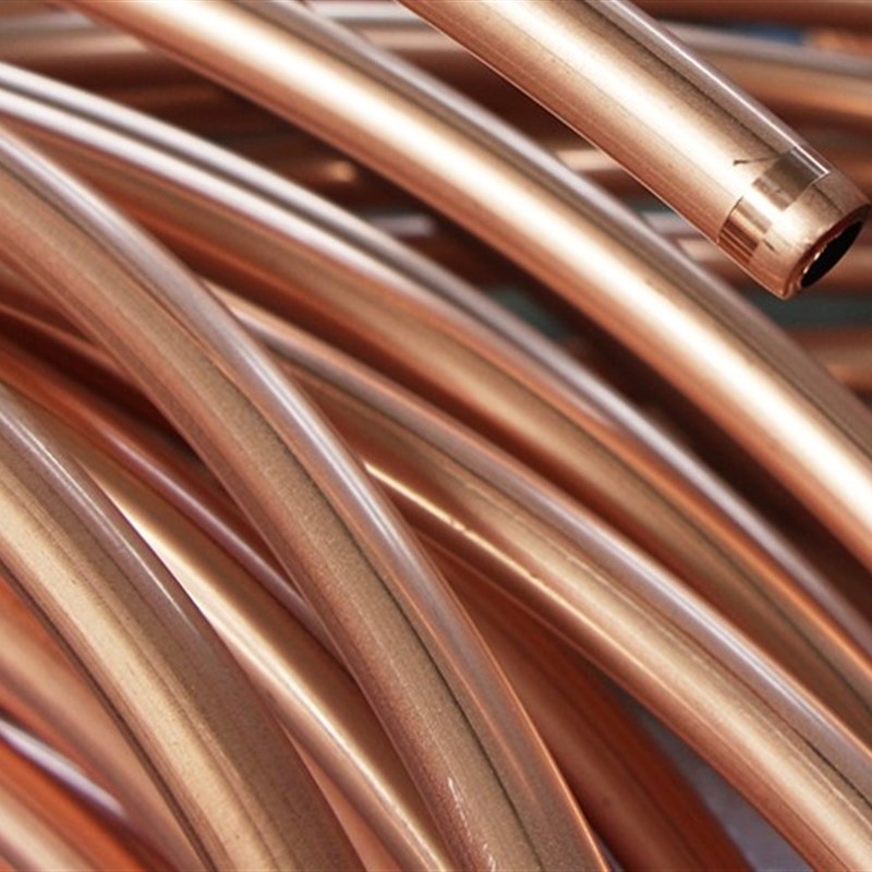 3分管 外径9 52l 10MM里盘铜管 空调冷库热泵通用T2紫铜软态链接