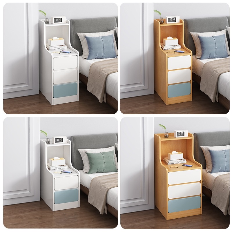 简易床头柜小尺h寸20/30cm宽长条柜超窄款夹缝边柜迷你小型桌抽屉