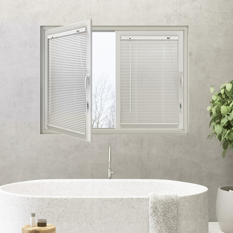 德国慕安娜 百叶窗帘铝合金内B开窗遮光帘内倒窗厨房卫生间定制