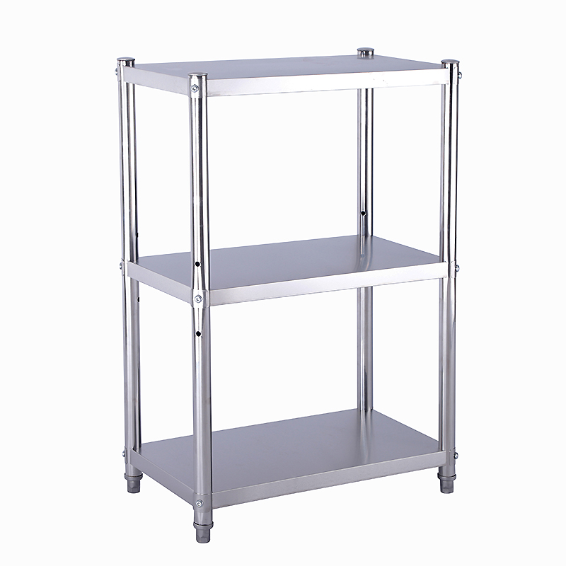 不锈钢厨房置物架30cm夹缝收纳多层架F三层微波炉储物架锅碗架35c