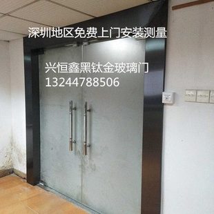 深圳龙华民治店铺商场 办公室玻璃门安装维修地弹簧密码锁