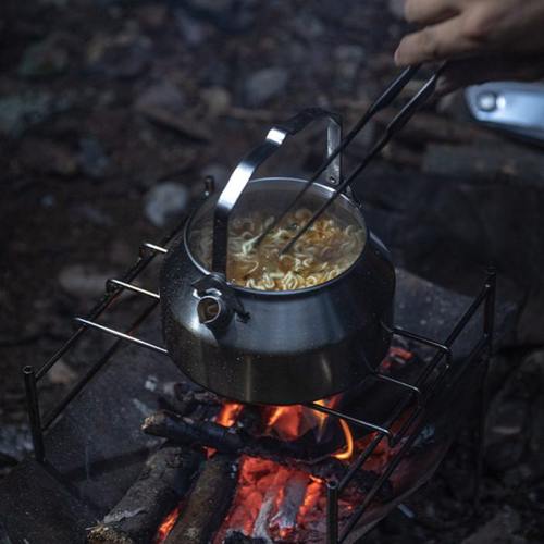 柯曼露营烧水壶SW-1不锈钢茶壶 登山轻量开水壶户外泡茶冲咖啡壶
