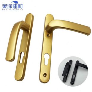 断桥铝合金塑钢门锁把手 平开门执手 85孔距 门把手 薄款内外拉手