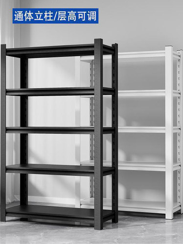 家用货架置物架多层落地仓库厨房储物架杂物间商用超市钢制收纳架