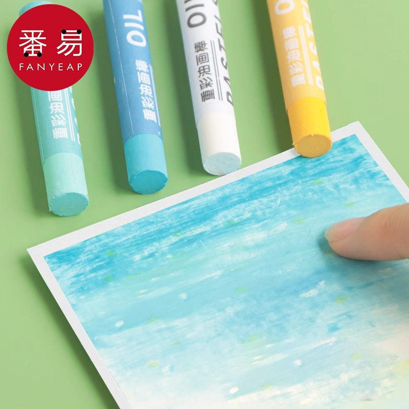 《油画棒/重彩A1vq001-学生画棒画笔36色24色美术生画画刮刀工具