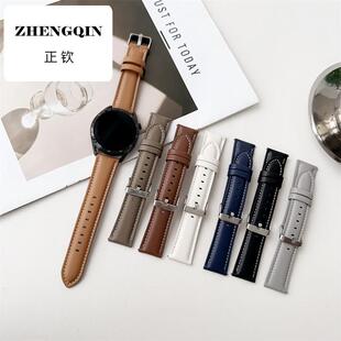 皮质手表表带适用于安顿4A表带3A/3X皮革表带4XPRO手表带pu皮带