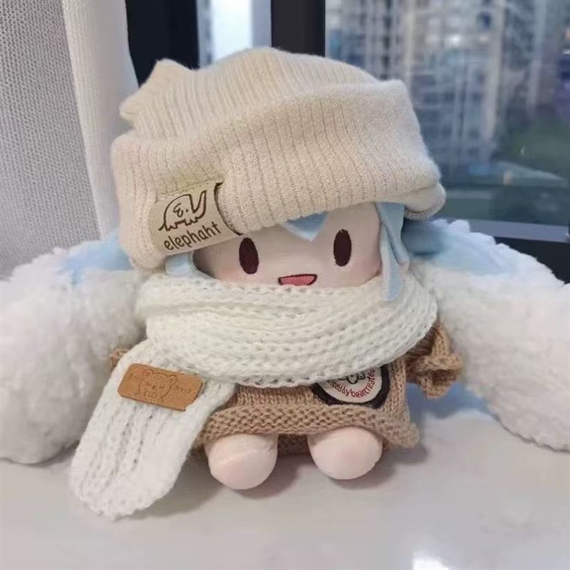 可换装15cm雪未来初音可t爱棉花娃娃fufu毛绒公仔可换装玩偶礼物