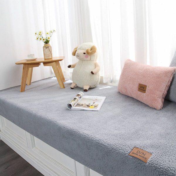 轻奢阳台飘窗垫羊羔绒加厚毛绒垫子防滑卧室榻榻米坐垫四季通用,居家布艺,飘窗垫,淘宝优惠券,粉丝福利购,淘宝优惠卷