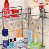 浴室三角多层洗手台卫生间挂壁置物架转角置物架防滑收纳神器
