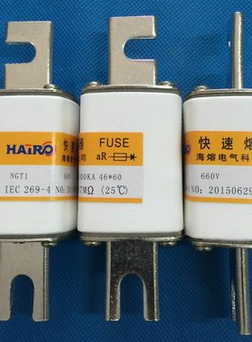 高品质 浙江海熔快速熔断器NGT1 660V 200A 快速熔断器