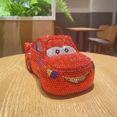 汽车模型车摆件赛车贴钻DIY手工镶钻节日礼品轿车礼物车模存钱罐