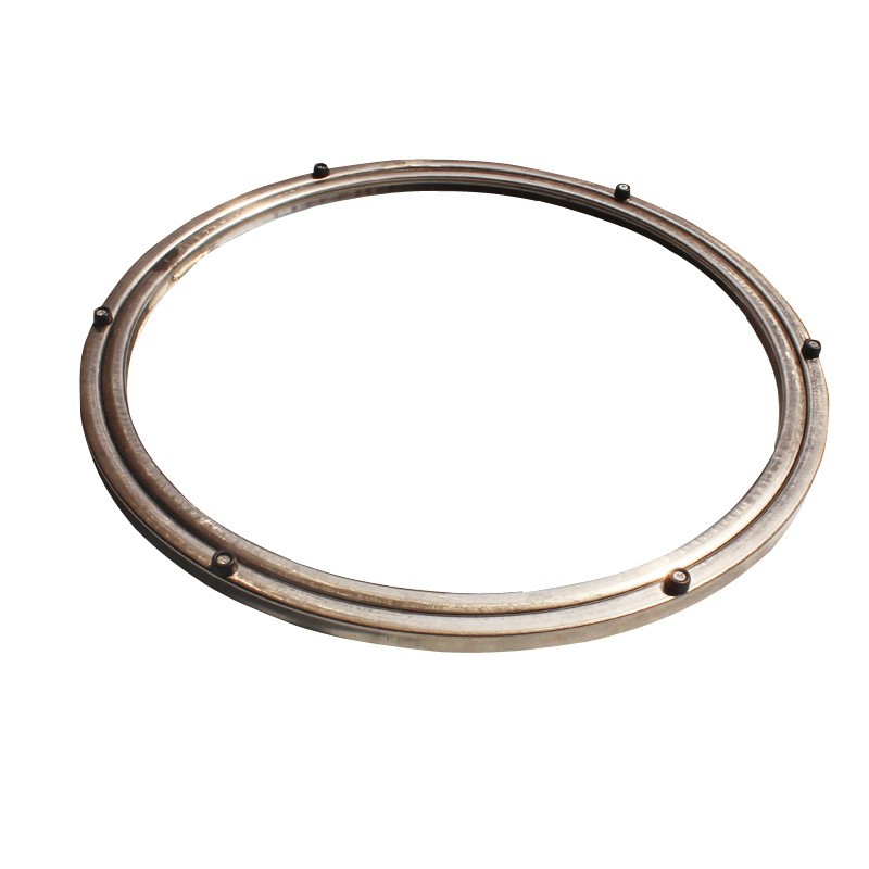 火锅钢化玻璃g转盘底座不锈钢餐桌轴承酒店圆桌面转芯器旋转轨道