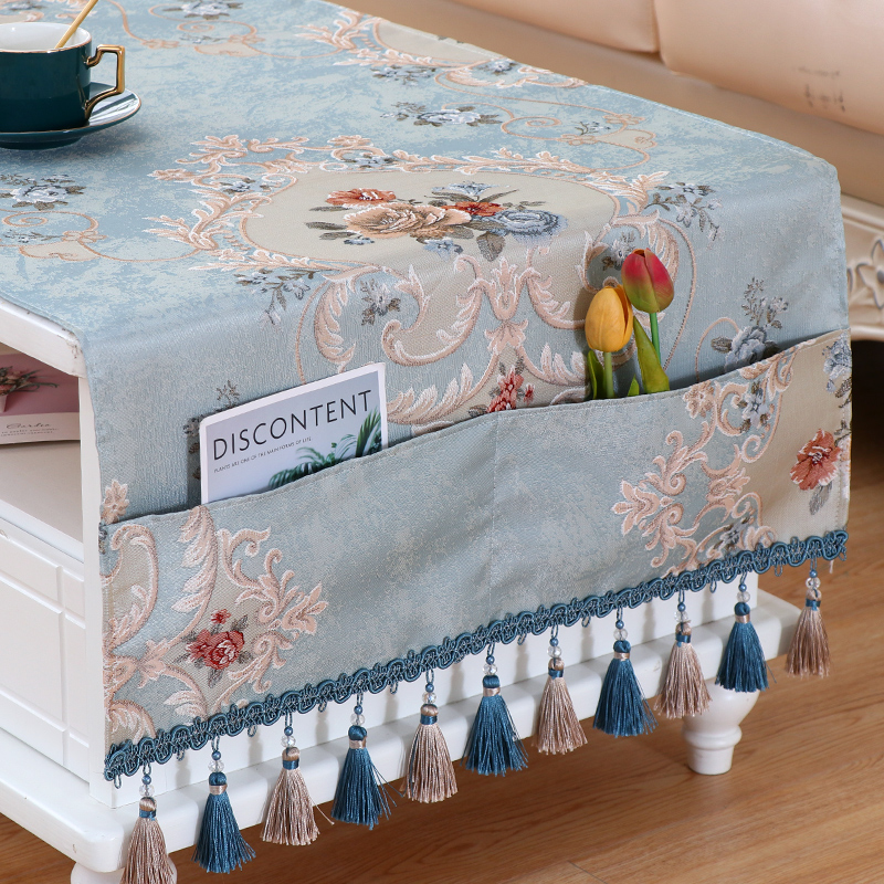 欧式茶几桌布布艺客厅家用台布长方形茶几盖巾电视V柜罩防尘罩盖