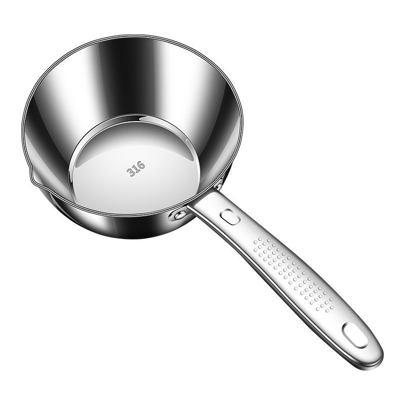 316不锈钢水瓢家用厨房水舀子加厚老式水勺加大P号304钢舀水壳瓢