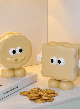 可爱饼干存钱罐摆件装饰s品男孩女孩储钱罐创意储蓄罐儿童生日礼