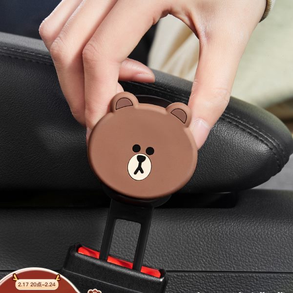 汽车副驾驶安全插带卡口插头延长接头奔驰车载保险带卡扣固定器