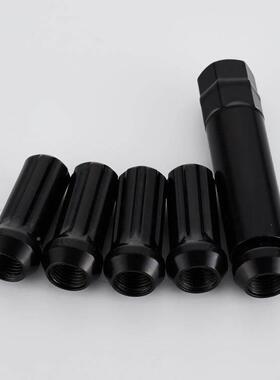 跨螺境热销防黑色M*.汽车改装丝七MTJ槽改装轮毂螺丝盗轮螺胎母